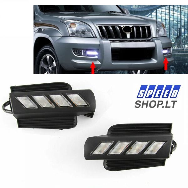 TOYOTA Land Cruiser LC120 LED dienos šviesos žibintai GT